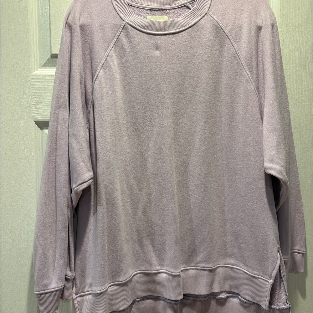 American Eagle Outfitters Light Purple Crew Neck Sweater